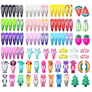 Hair Clips For Girls – 100 Pcs No Slip Snap Barrettes