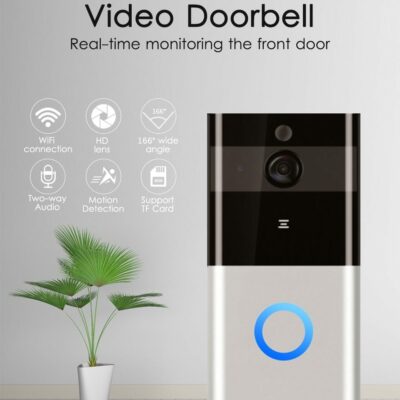 Marlboze 720P WiFi Smart Doorbell – Motion Detection & Intercom