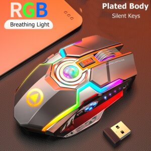 Wireless Gaming RGB Mouse – Rechargeable & Silent