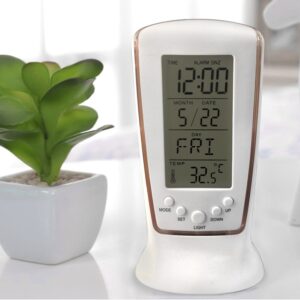 LED Digital Clock – Alarm, Temp & Date Display