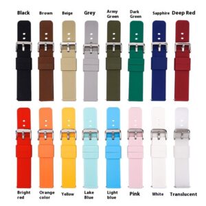 Multicolor silicone waterproof smart watch band for everyday use