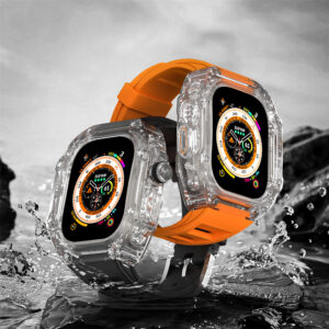 Transparent Fluororubber Protective Case for Apple Watch Ultra 49mm