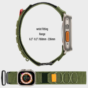Durable Nylon Canvas Strap for Apple Watch – Sports & Outdoor Ready