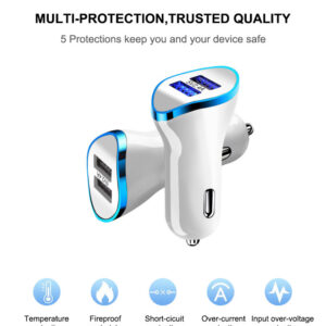 Car charger with dual USB