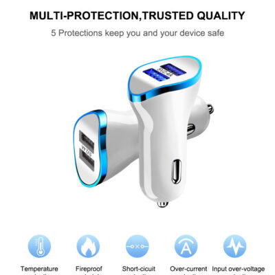 Car charger with dual USB