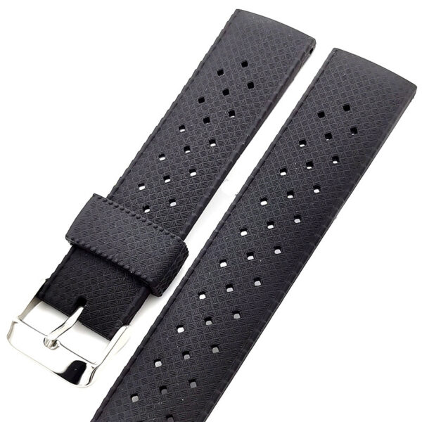 Stomatal Breathable Movement Silicone Rubber Watch Strap - Image 3