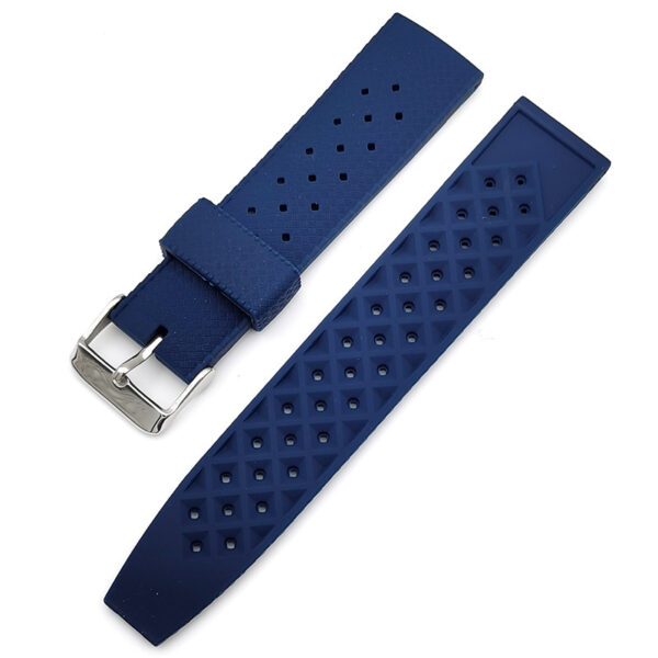 Stomatal Breathable Movement Silicone Rubber Watch Strap - Image 4
