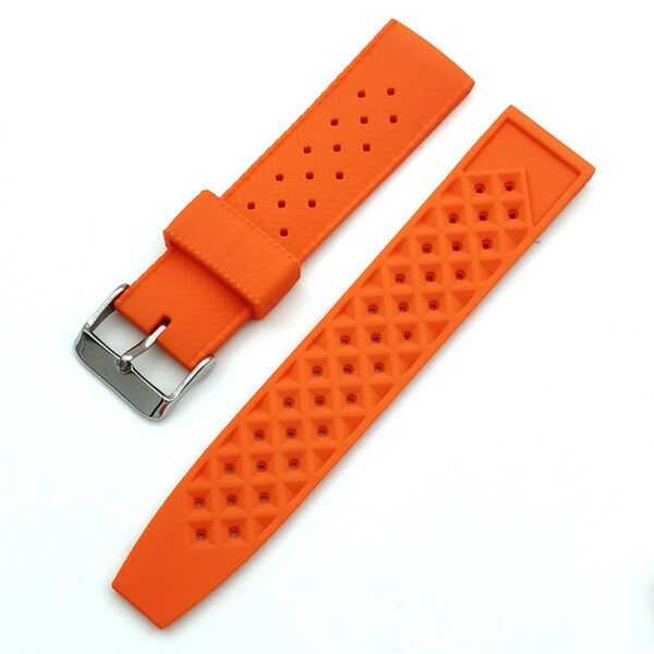 Stomatal Breathable Movement Silicone Rubber Watch Strap - Image 2