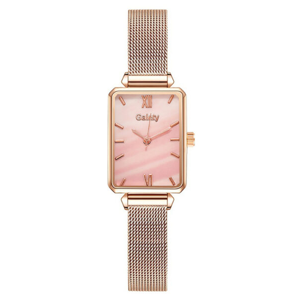 Women's Mesh Quartz Watch – Elegant Alloy Strap Timepiece