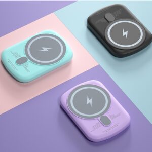 Fast Charging Compact And Portable Magnetic Wireless Power Bank