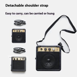 Portable Electric Wooden Guitar Amplifier – Mini Retro Speaker