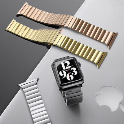 Stainless Steel Metal Watch Strap – One Bead Bamboo Buckle