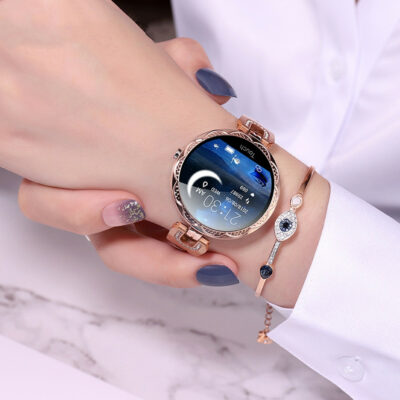 Fashion Women's Waterproof Smartwatch with Heart Rate Monitor