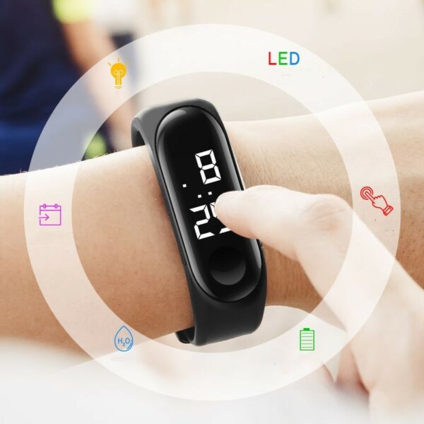 Waterproof Touch LED Watch – Sleek & Minimalist Design - Image 3