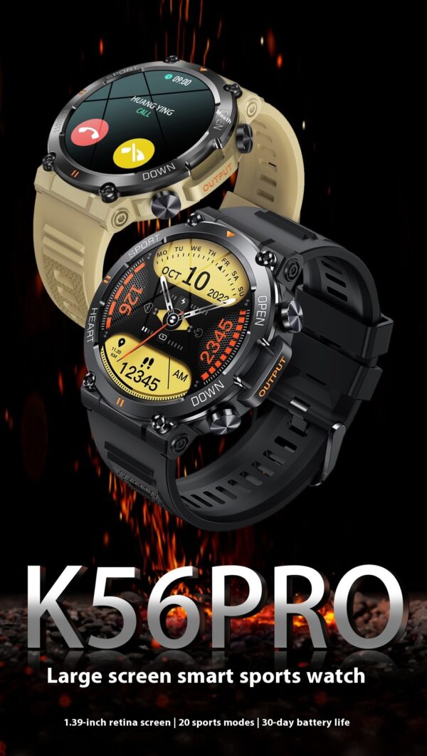 Call Music Weather Heart Rate Blood Pressure Smart Watch - Image 8