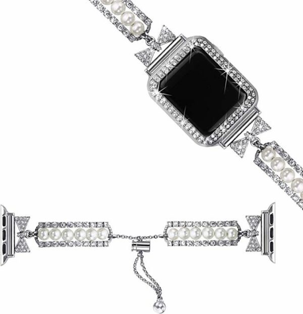 Smart Watch Pearl Bracelet Watch Band – Elegant & Functional - Image 5