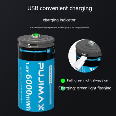 Water Heater Shower Rocking Chair Flashlight USB Rechargeable Battery