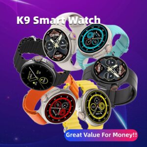 New K9 Smart Watch 1.39" Screen, Wireless Charging & NFC