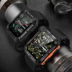 Bluetooth Sports Smartwatch – Waterproof, Step Counter, Anti-Shock