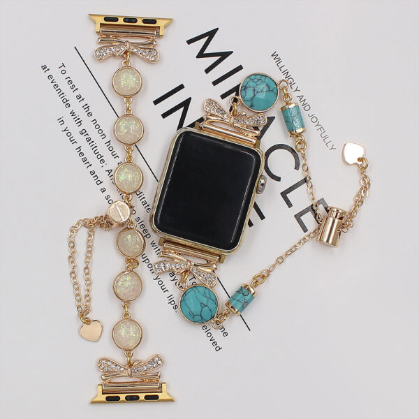 Original Design Alloy Watch with Stone Strap - Image 3