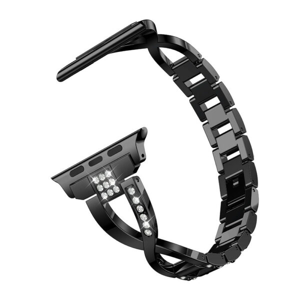 X-Shaped Chain Metal Diamond Watch Band - Image 7