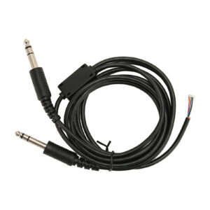 Aviation Headset Replacement Cable 6.6ft – Dual GA Plug for David Clark AVCOMM Pilot Headphones – DIY Audio Cord