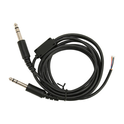 Aviation Headset Replacement Cable 6.6ft – Dual GA Plug for David Clark AVCOMM Pilot Headphones – DIY Audio Cord