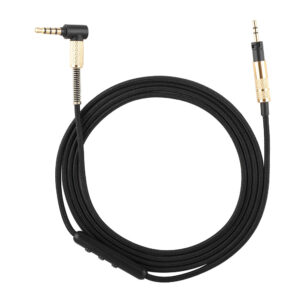 3.5mm Elbow Male to 2.5mm Straight Male Audio Adapter Cable – Headphone Jack Conversion Extension