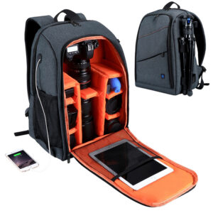 Waterproof Camera Backpack – Durable DSLR & Mirrorless Camera Bag with Laptop Compartment & Travel Storage