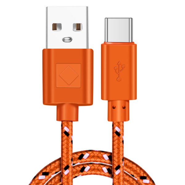 Braided Nylon USB Type-C Cable – Fast Charging & High-Speed Data Transfer - Image 2