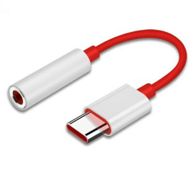 Type-C to 3.5mm Headphone Adapter Cable – Audio Jack Converter for 1+7 and More USB-C Devices