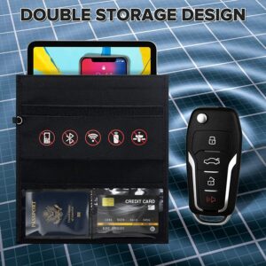 Mobile Phone Anti-Radiation Signal Shielding Bag – Car Key Signal Blocker Pouch for Privacy & Security