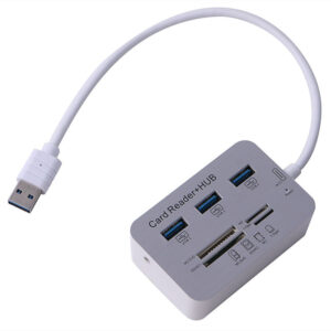 High-Speed 3.0 Combo USB Hub – 4-Port USB 3.0 Splitter | USB Divider for PC, Laptop, Mac