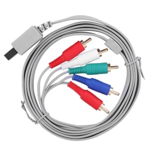High Definition AV Audio Video Adapter Cable for Wii U – HDTV Component Cable Wire for Superior Gaming