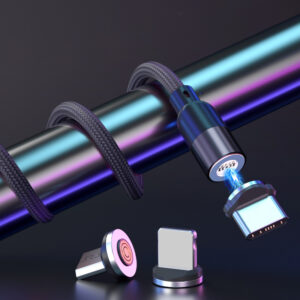 Magnetic Telescopic Charging Cable with Storage | Portable Data Cable for Mobile Phones