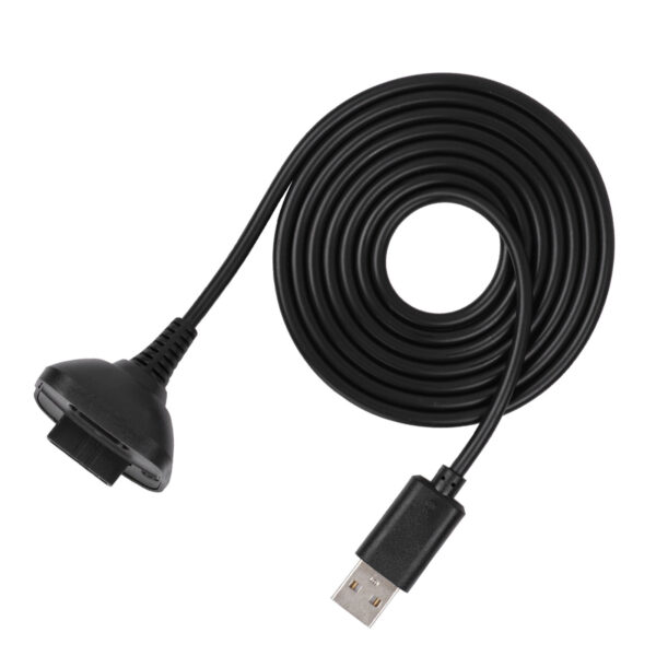 High Quality 2-in-1 1.5m Charging Cable for Xbox 360 Controller – Fast Charging (Black) - Image 9