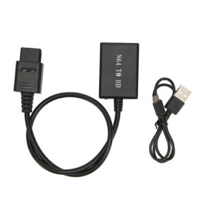 N64 to HDMI Converter – HD Link Cable 720P/1080P Support PAL/NTSC | Plug and Play AV to HDMI Adapter