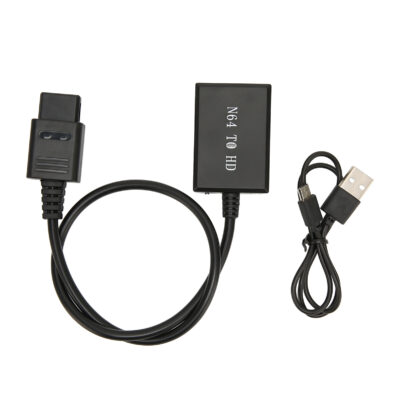 N64 to HDMI Converter – HD Link Cable 720P/1080P Support PAL/NTSC | Plug and Play AV to HDMI Adapter