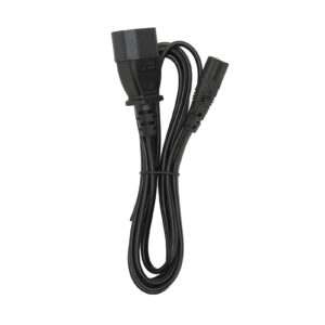 IEC320 C14 to C7 Power Adapter Cable 6.6ft – Male to Female Power Cord for LCD Monitor, Printer, Digital Camera