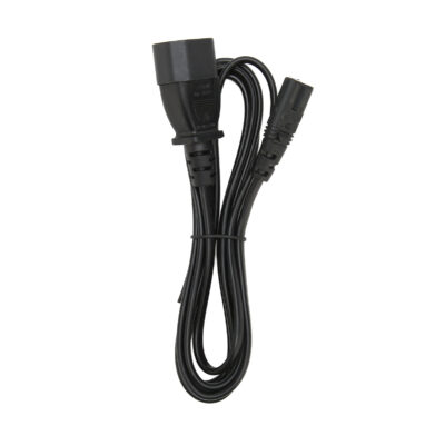 IEC320 C14 to C7 Power Adapter Cable 6.6ft – Male to Female Power Cord for LCD Monitor, Printer, Digital Camera