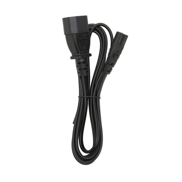 IEC320 C14 to C7 Power Adapter Cable 6.6ft – Male to Female Power Cord for LCD Monitor, Printer, Digital Camera
