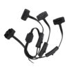 OBDII 16 Pin Flat Noodle Cable Splitter – 1 to 3 Extension Cord | Durable Car Diagnostic Extender for Vehicles