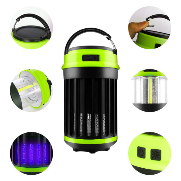 Solar Anti Mosquito Lamp Outdoor Waterproof Camping Lamp Catalyst Electric Mosquito Killer - Image 4