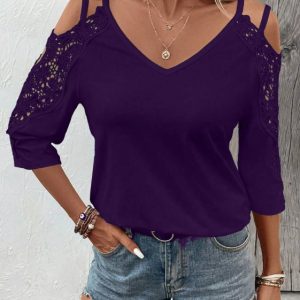 Fashionable Ladies's Brief Sleeve T-Shirt – Fashionable & Comfy Women Vogue Put on