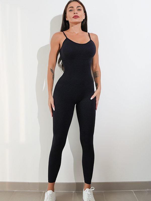 Womens Sexy Unitard One Piece Jumpsuit with spaghetti straps