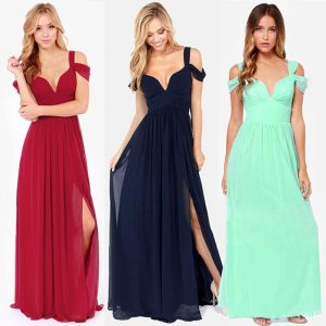 Elegant red Greek pleated dress for wedding guest