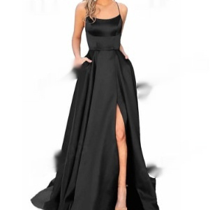 Elegant long formal gown for weddings and parties