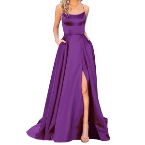 Elegant long formal gown for weddings and parties