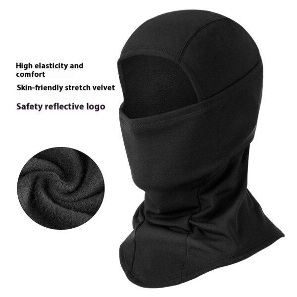 Outdoor Winter Mask black windproof fleece scarf”