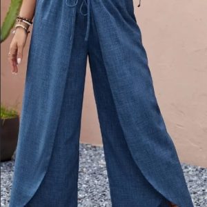 Women's Wide Leg Pants - Flattering Fit for Spring